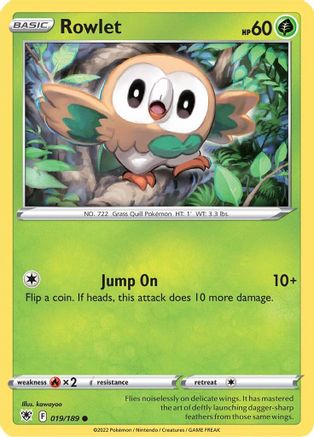 Rowlet - SWSH10: Astral Radiance #019
