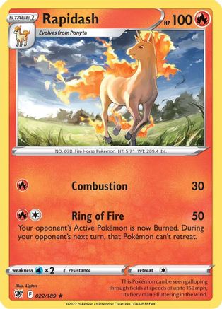 Rapidash - SWSH10: Astral Radiance #022