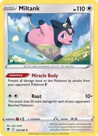 Miltank - SWSH10: Astral Radiance #126
