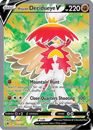 Hisuian Decidueye V (Full Art) - SWSH10: Astral Radiance #173