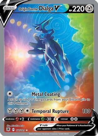 Origin Forme Dialga V (Alternate Full Art) - SWSH10: Astral Radiance #177