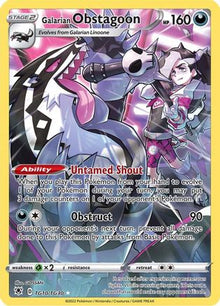 Galarian Obstagoon - SWSH10: Astral Radiance Trainer Gallery #TG10