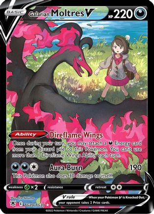 Galarian Moltres V - SWSH10: Astral Radiance Trainer Gallery #TG20