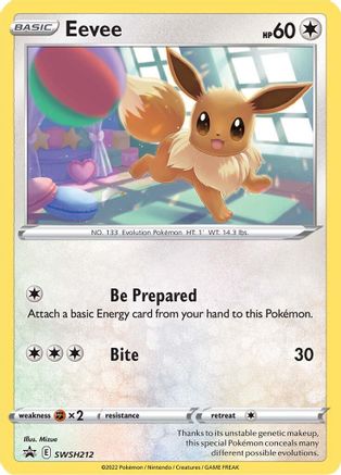 Eevee - SWSH212 - SWSH: Sword & Shield Promo Cards #SWSH212