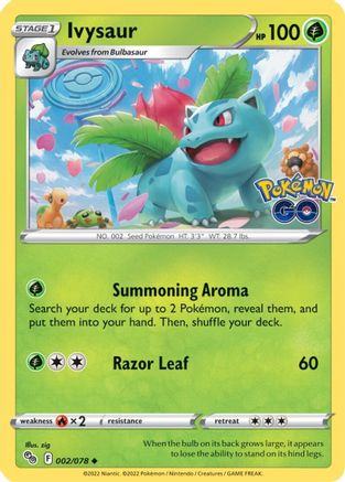 Ivysaur - Pokemon GO #002