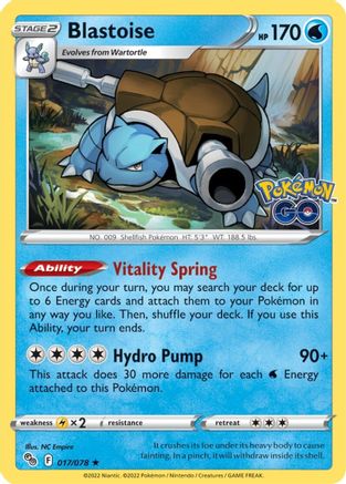 Blastoise - Pokemon GO #017