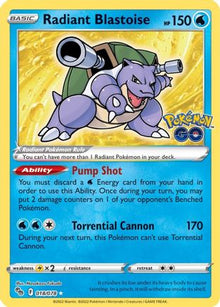 Radiant Blastoise - Pokemon GO #018