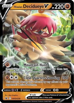 Hisuian Decidueye V - SWSH238 - SWSH: Sword & Shield Promo Cards #SWSH238