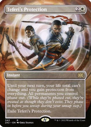 Teferi's Protection (Borderless) - Double Masters 2022 #343