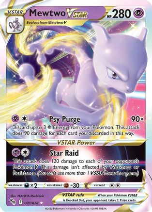 Mewtwo VSTAR - Pokemon GO #031