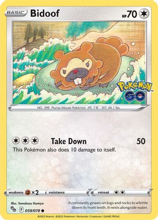 Bidoof - Pokemon GO #059