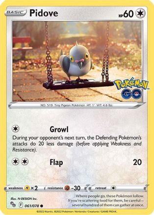 Pidove - Pokemon GO #061