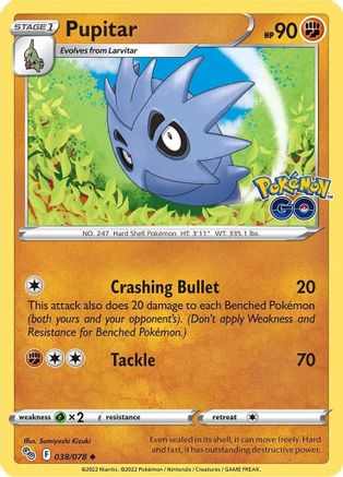 Pupitar - Pokemon GO #038
