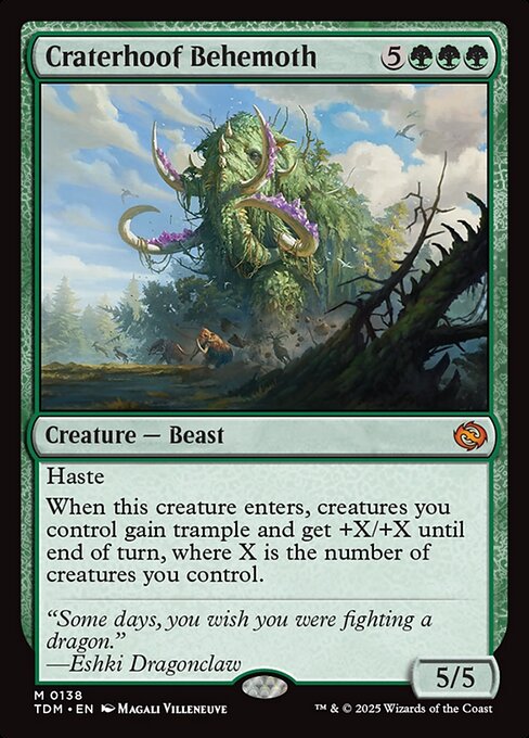 Craterhoof Behemoth - tdm Tarkir: Dragonstorm - #138