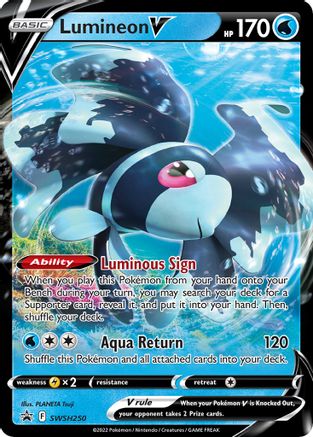 Lumineon V - SWSH250 - SWSH: Sword & Shield Promo Cards #SWSH250