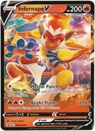 Infernape V - SWSH252 - SWSH: Sword & Shield Promo Cards #SWSH252
