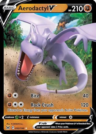 Aerodactyl V - SWSH11: Lost Origin #092