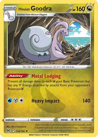 Hisuian Goodra - SWSH11: Lost Origin #134