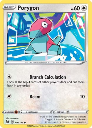 Porygon - SWSH11: Lost Origin #140