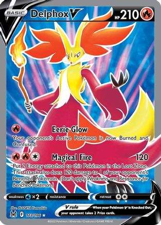 Delphox V (Full Art) - SWSH11: Lost Origin #173