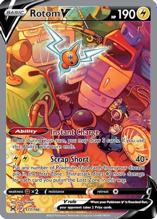 Rotom V (Alternate Full Art) - SWSH11: Lost Origin #177