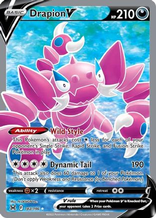 Drapion V (Full Art) - SWSH11: Lost Origin #182