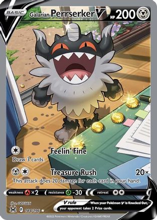 Galarian Perrserker V (Alternate Full Art) - SWSH11: Lost Origin #184
