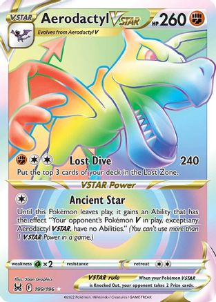 Aerodactyl VSTAR (Secret) - SWSH11: Lost Origin #199