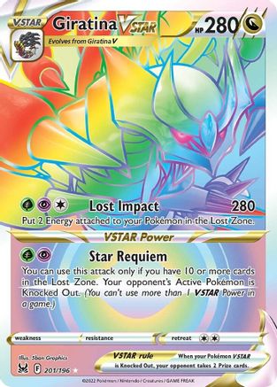 Giratina VSTAR (201) (Secret) - SWSH11: Lost Origin #201
