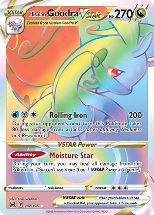 Hisuian Goodra VSTAR (Secret) - SWSH11: Lost Origin #202