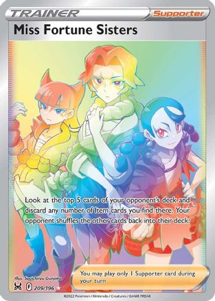 Miss Fortune Sisters (Secret) - SWSH11: Lost Origin #209
