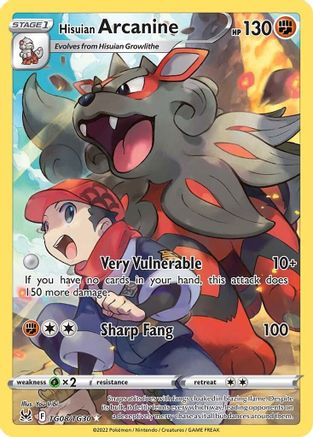 Hisuian Arcanine - SWSH11: Lost Origin Trainer Gallery #TG08