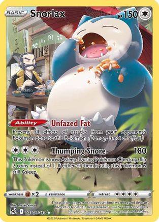 Snorlax - SWSH11: Lost Origin Trainer Gallery #TG10