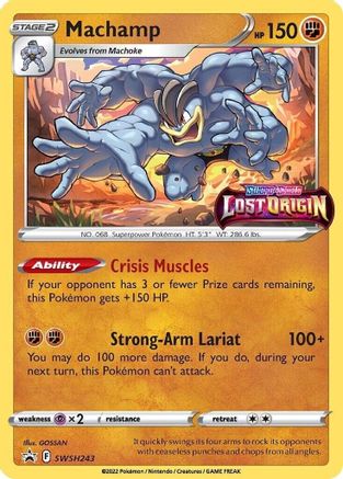 Machamp - SWSH243 (Prerelease) - SWSH: Sword & Shield Promo Cards #SWSH243