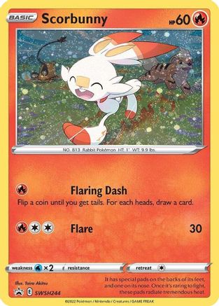 Scorbunny - SWSH244 (Cosmos Holo) - SWSH: Sword & Shield Promo Cards #SWSH244