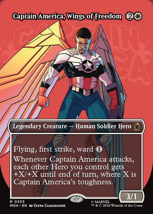 Captain America, Wings of Freedom - Marvel Super Heroes #353