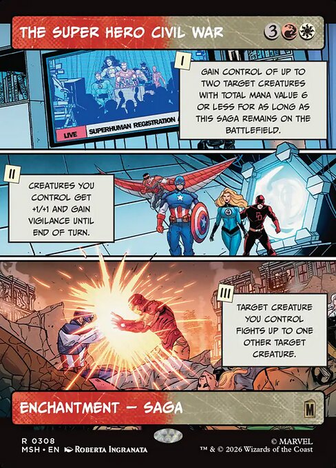 The Super Hero Civil War - Marvel Super Heroes #308