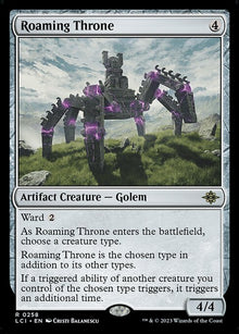 Roaming Throne - (lci The Lost Caverns of Ixalan-258) - Near Mint (*Foil )