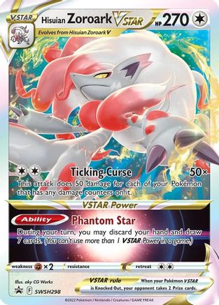 Hisuian Zoroark VSTAR - SWSH298 - SWSH: Sword & Shield Promo Cards #SWSH298