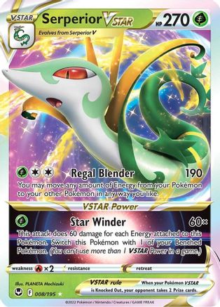 Serperior VSTAR - SWSH12: Silver Tempest #008