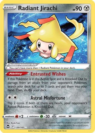 Radiant Jirachi - SWSH12: Silver Tempest #120