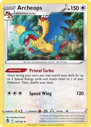 Archeops - SWSH12: Silver Tempest #147