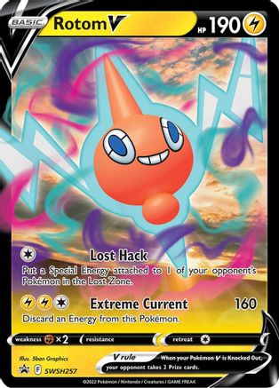 Rotom V - SWSH257 - SWSH: Sword & Shield Promo Cards #SWSH257