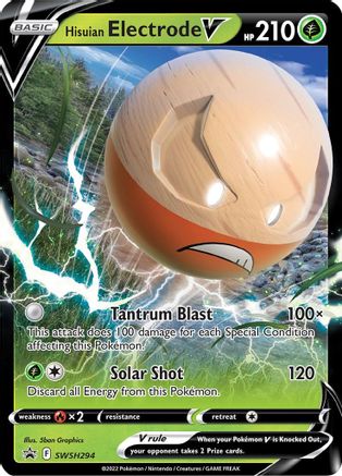 Hisuian Electrode V - SWSH294 - SWSH: Sword & Shield Promo Cards #SWSH294