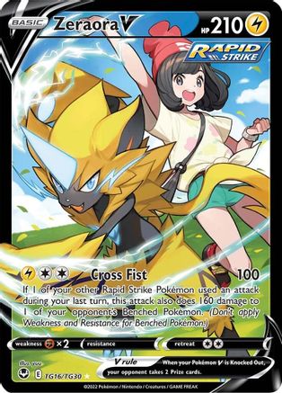 Zeraora V - SWSH12: Silver Tempest Trainer Gallery #TG16