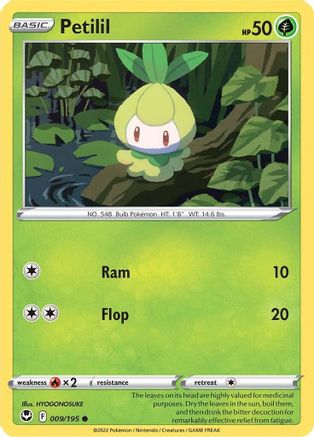 Petilil - SWSH12: Silver Tempest #009