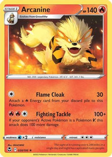 Arcanine - SWSH12: Silver Tempest #020