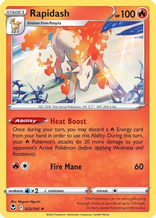 Rapidash - SWSH12: Silver Tempest #022
