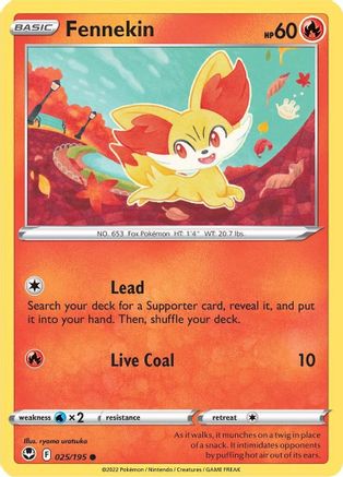 Fennekin - SWSH12: Silver Tempest #025