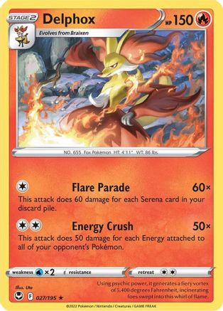 Delphox - SWSH12: Silver Tempest #027